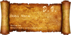 Dobi Vera névjegykártya